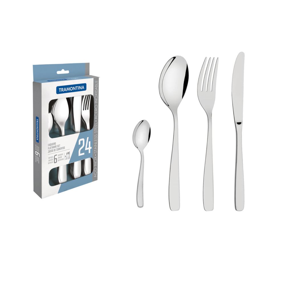 Cubiertos Cosmos Tramontina Cuchillo Mantequilla 24 Piezas image number 0.0
