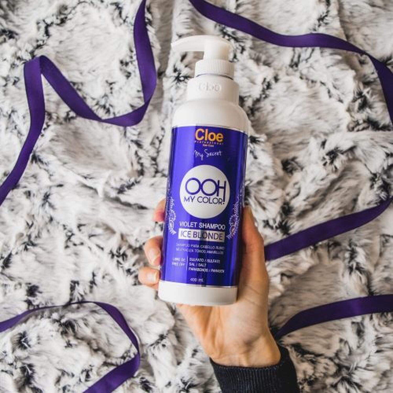 Shampoo Ooh My Color Violet Ice Blonde Cloe 400ml image number 1.0