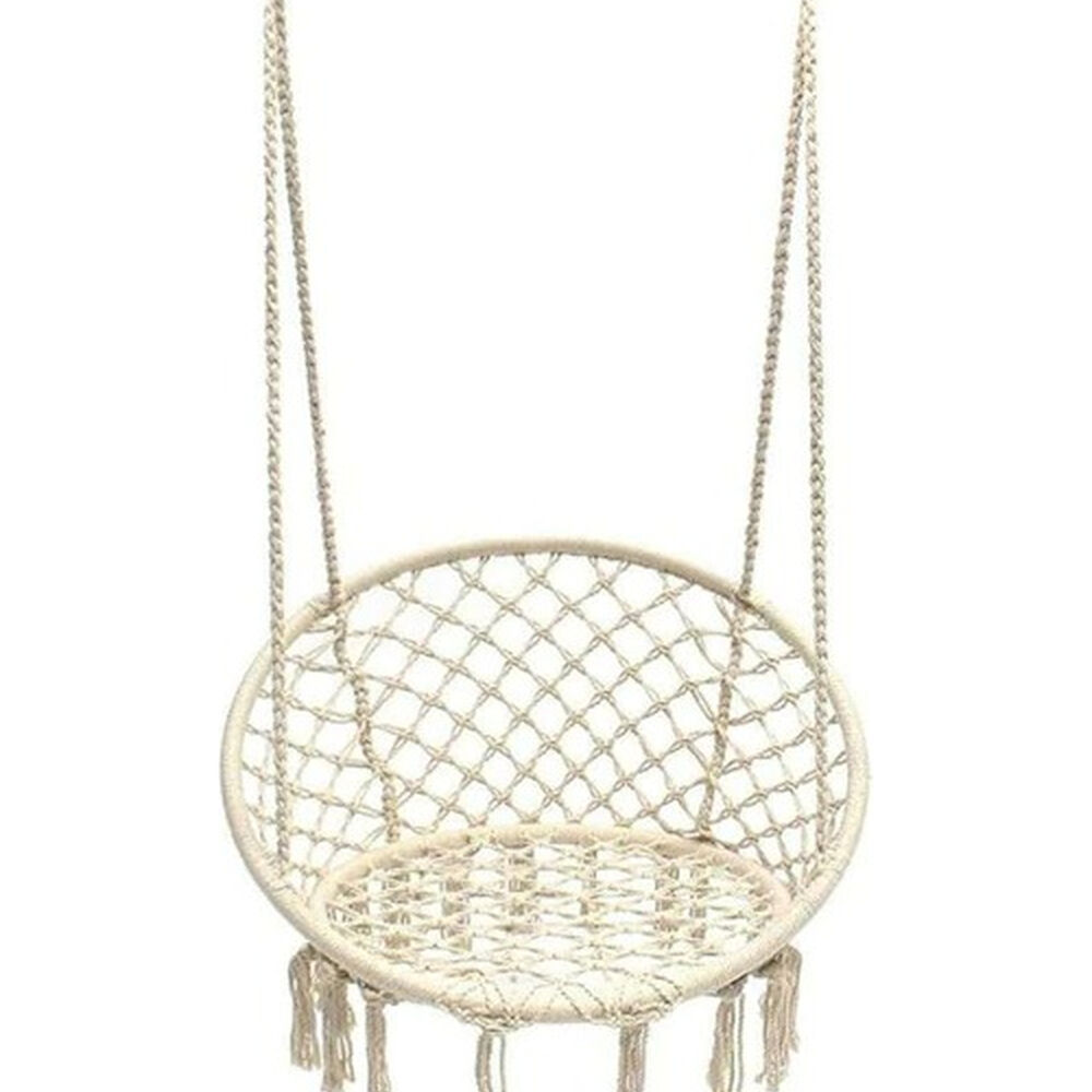 Silla Colgante Terraza Columpio Hamaca Macrame Hogar Jardin image number 0.0