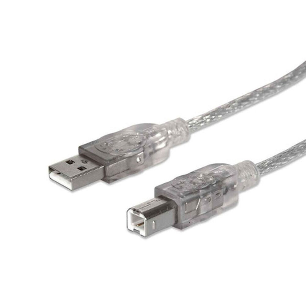Cable Para Impresoras Usb 2.0 A Macho/ B Macho 480 Mbps 3mt image number 1.0