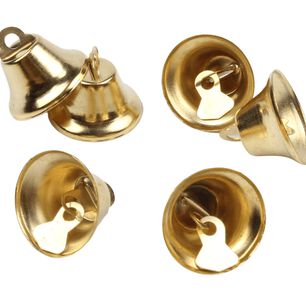 Campana Navide&ntilde;a 22mm Dorada 20 Unidades