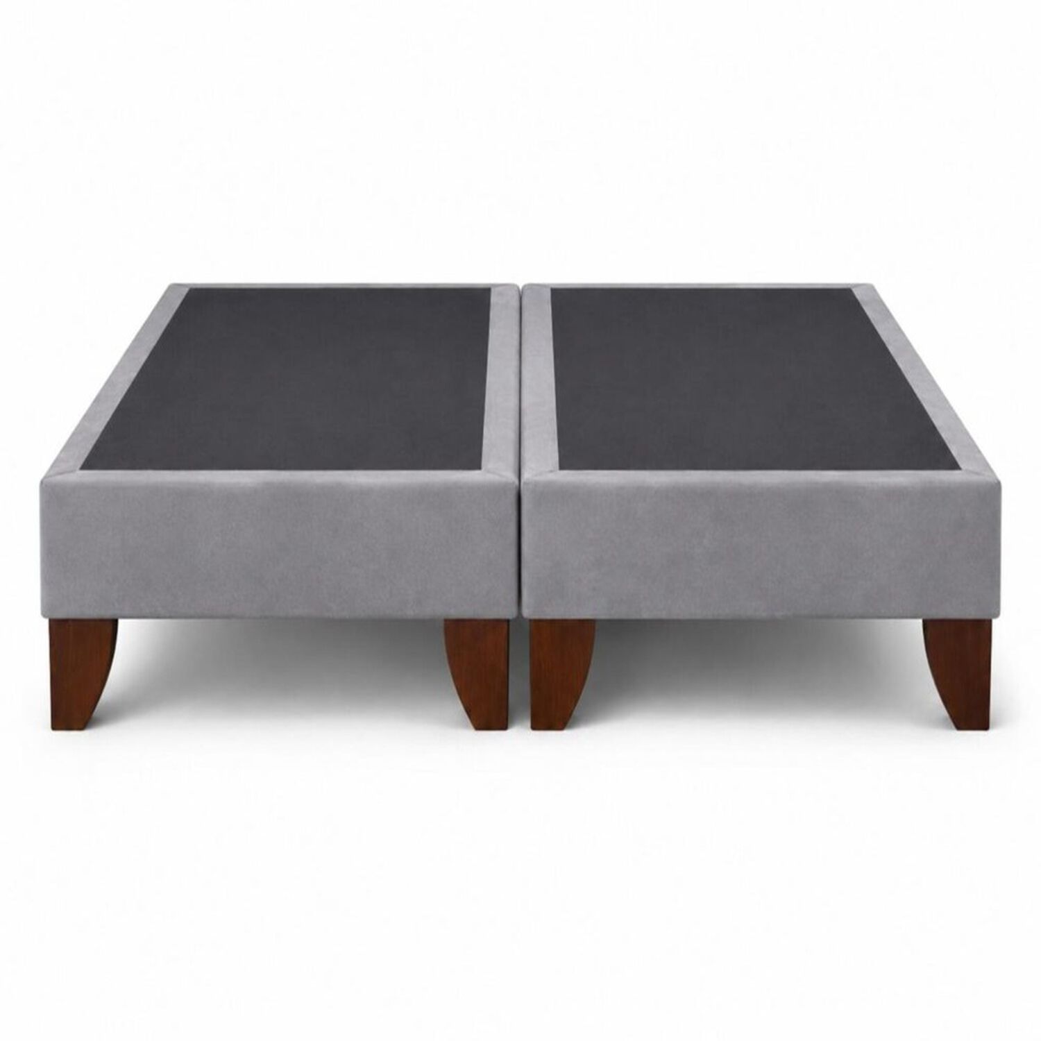 Base De Cama Europea 2 Plazas Dividida 190 Cm Largo Gris Plata image number 0.0
