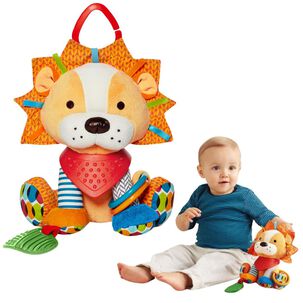 Sonajero Mordedor Leon Peluche Sensorial