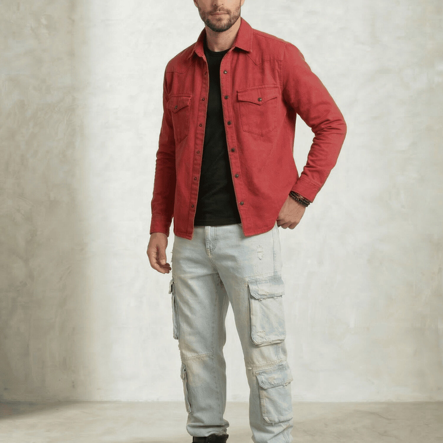 Chaqueta Sobrecamisa Denim Croacia Hombre image number 1.0