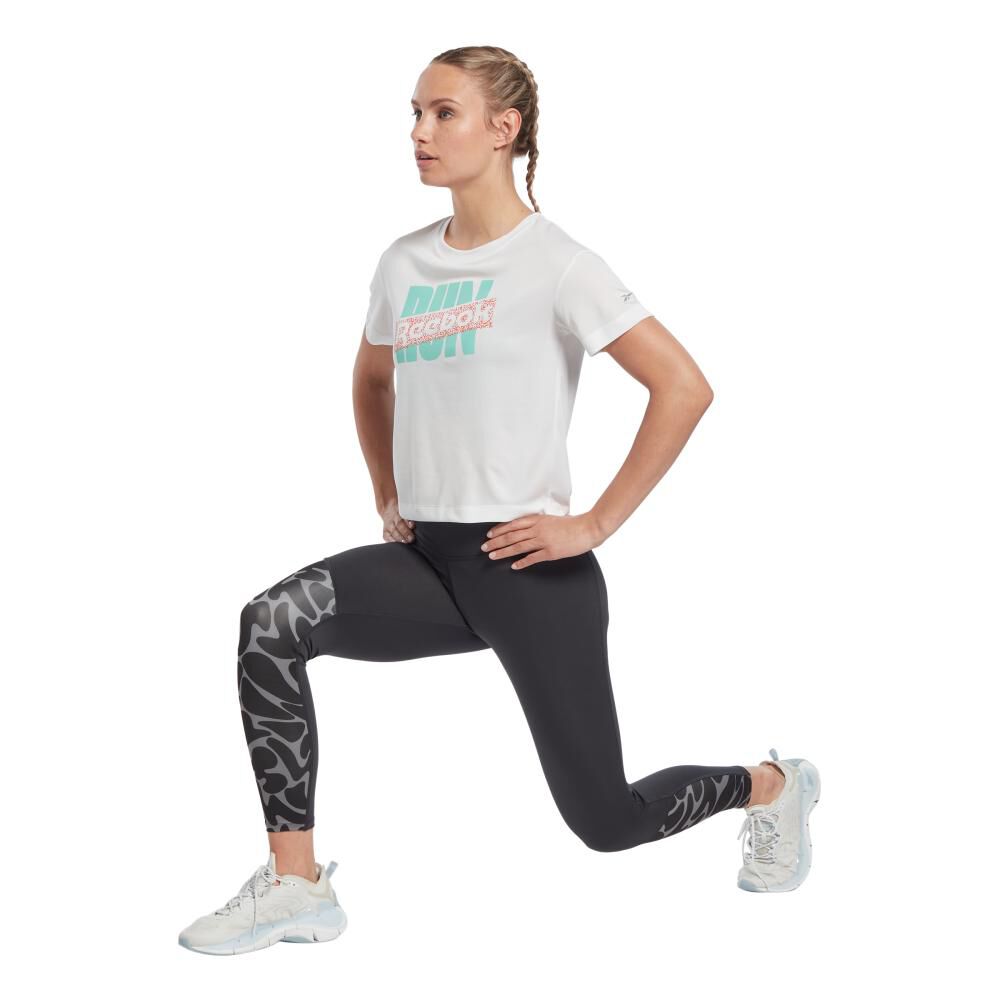 Polera Deportiva Manga Corta Mujer Run Reebok image number 2.0
