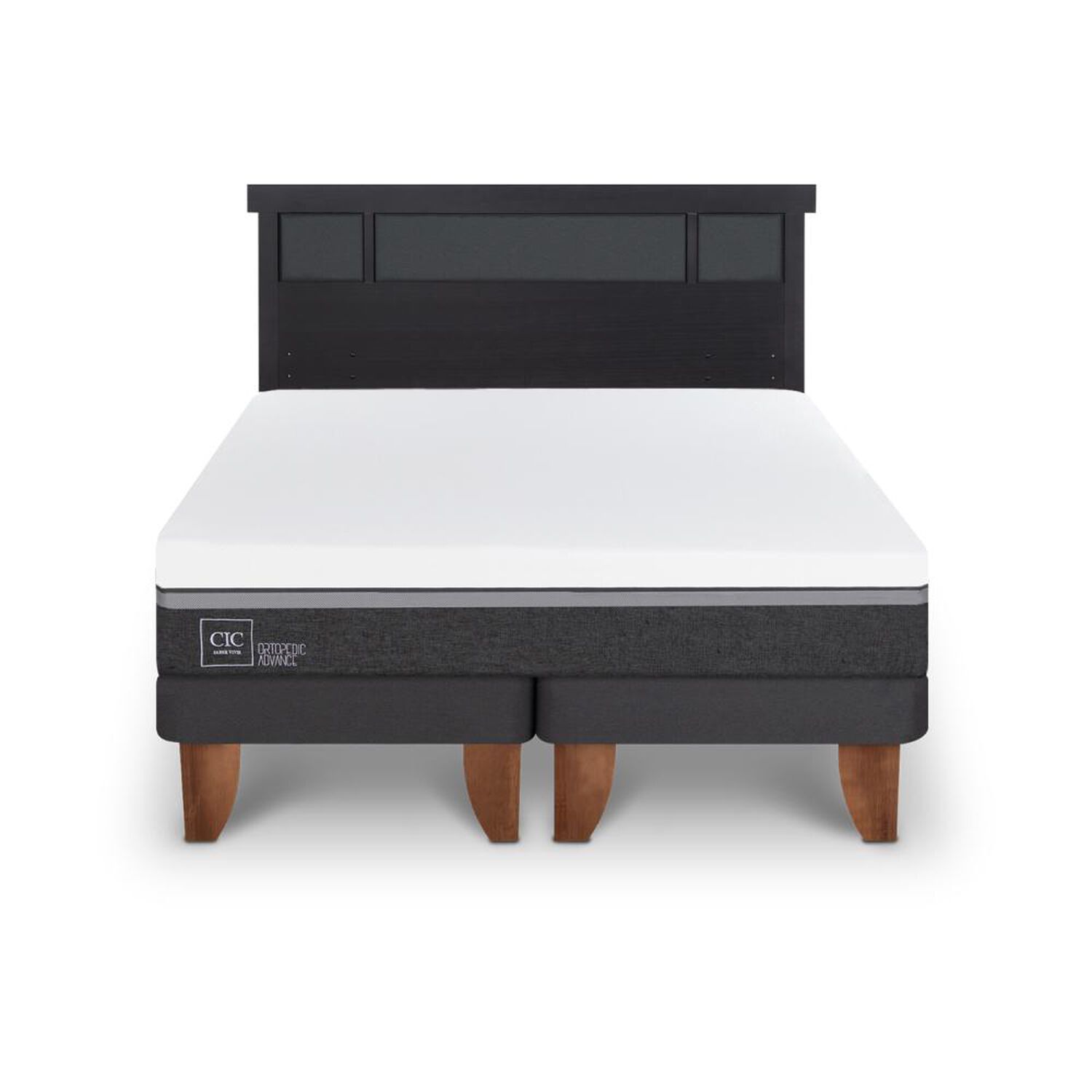 Cama Europea Cic Ortopedic Advance / King / Base Dividida + Respaldo image number 0.0