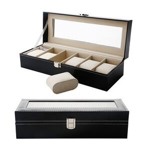 Caja Estuche Organizador De 6 Relojes De Lujo
