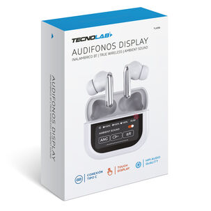 Audífonos Bluetooth Con Pantalla Touch Blanco - Ps