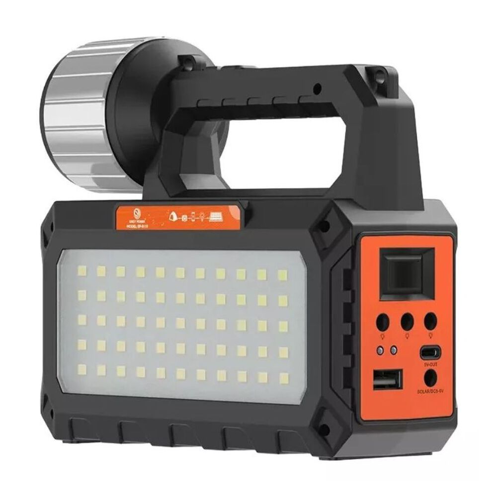Lampara Solar Con Ampolletas Linterna Portatil Radio Fm Usb image number 1.0