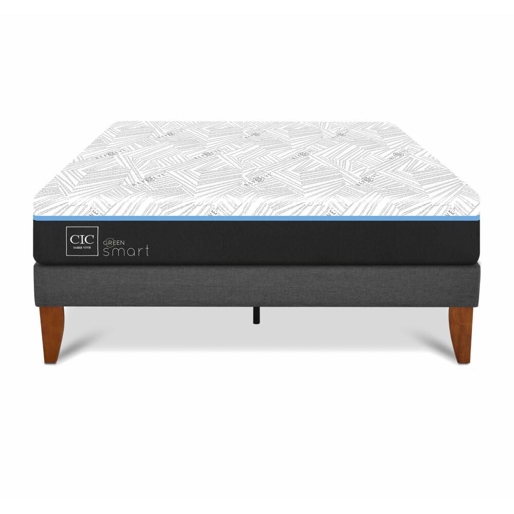 Cama Europea Cic Ce Box Green Infinity / 2 Plazas / Base Normal image number 0.0