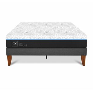 Cama Europea Cic Ce Box Green Infinity / 2 Plazas / Base Normal