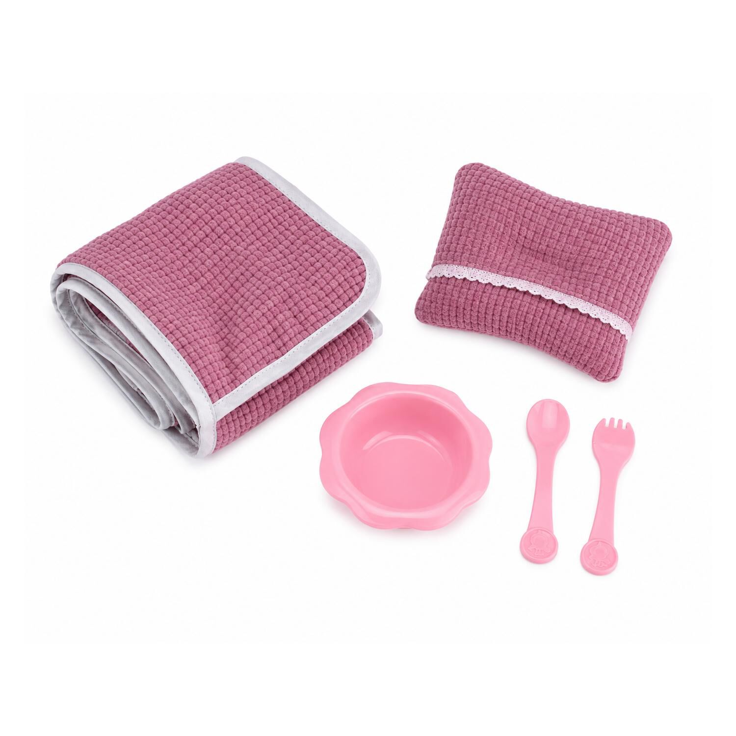 Juguete Mu&ntilde;eca Bebe 35cm Con Accesorios Rosado Infantil image number 1.0