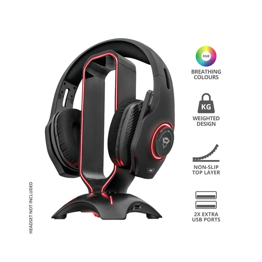 Soporte Stand Gamer Rgb Para Aud&iacute;fonos Trust Gxt 265 + Hub image number 0.0