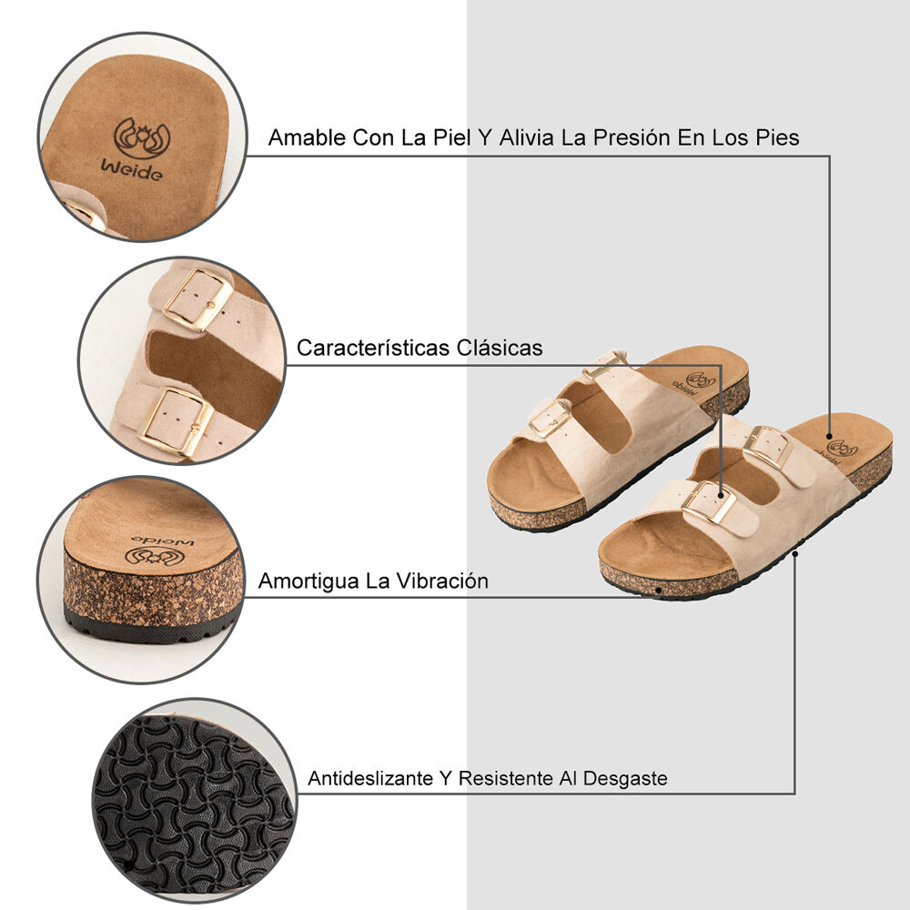 Sandalia Chala Casual Moda Confort Hebilla Mujer Weide Lt131 image number 7.0