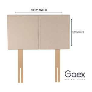 Cama Europea 1 Plaza 190 Respaldo Everest