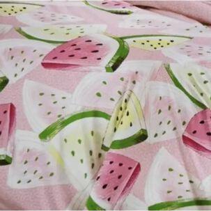 Juego De S&aacute;banas 2 Plazas Rosa 4 Piezas