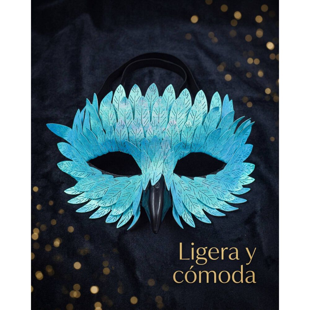 M&aacute;scara Pajaro Ave Plumas Carnaval Veneciano Para Disfraz image number 35.0