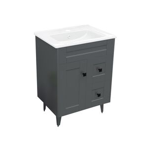 Kit Mueble Vanitorio Domsa Deluxe N60sk-gris P 60x47x80cm