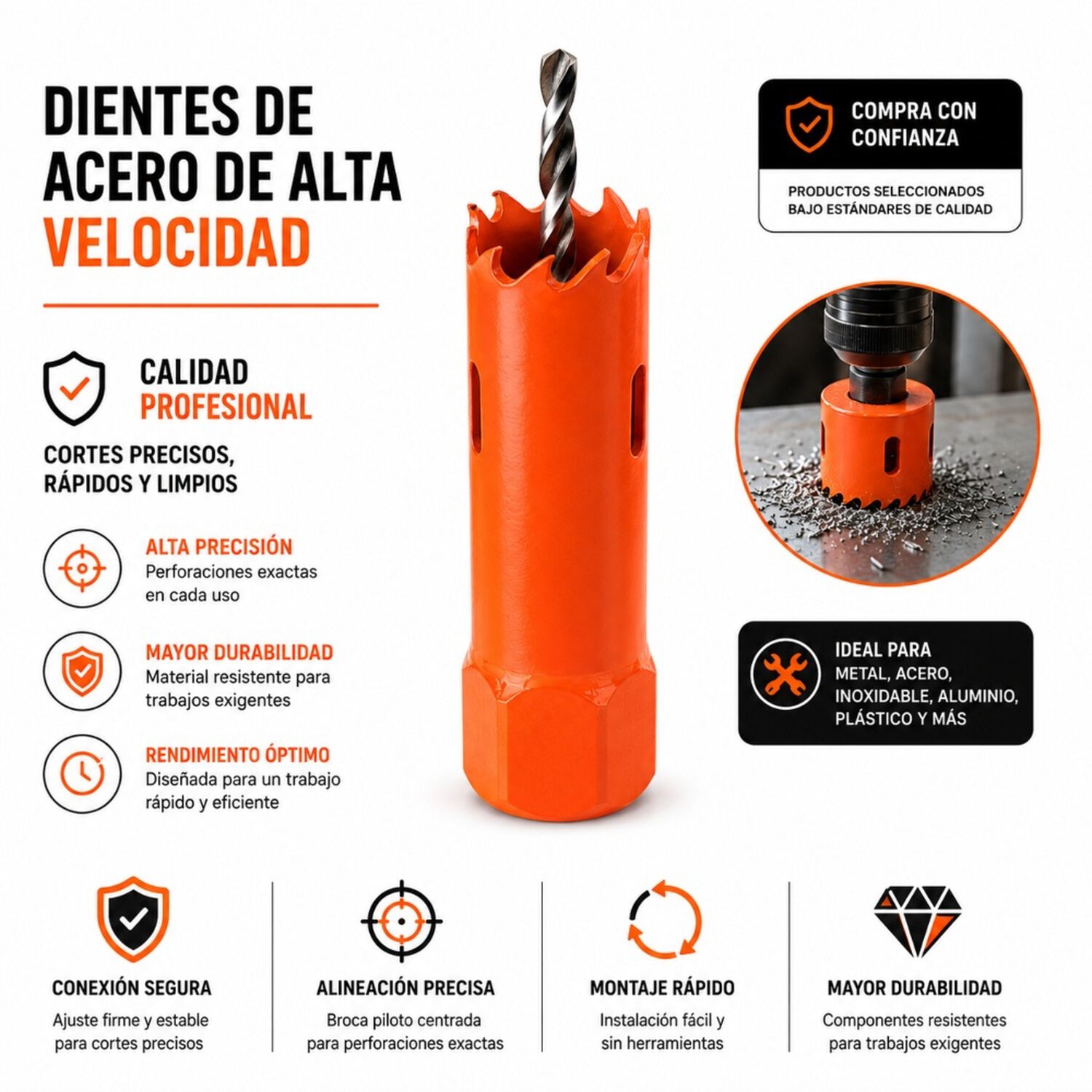 Sierra Copa Bimetalica Truper Expert, Cobi-9/16 14,2mm image number 2.0