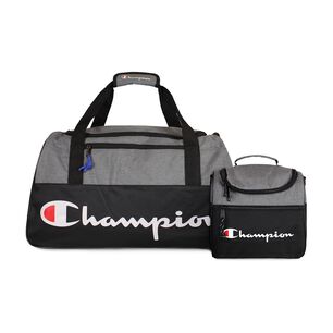 Pack Champion Bolso Atlanta 45lts + Lonchera Oxford Gris