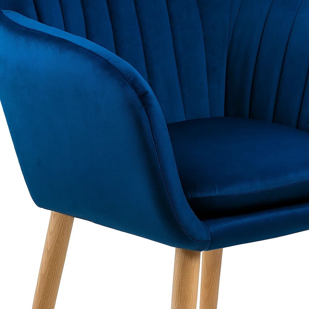 Pack De 2 Butacas Sitiales Poltronas Diamante Terciopelo - Azul image number 5.0