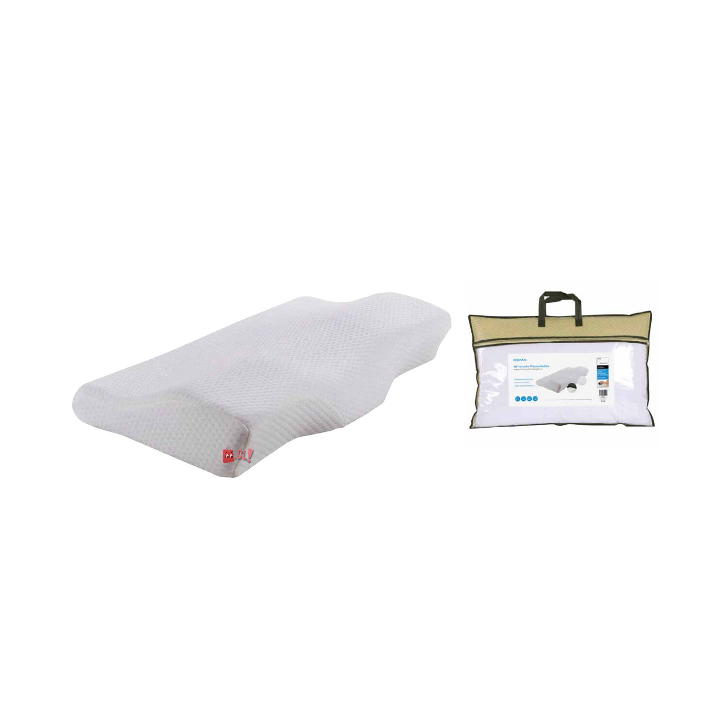 Almohada Viscoel&aacute;stica Cervical Terap&eacute;utica 50cms - Ps image number 2.0