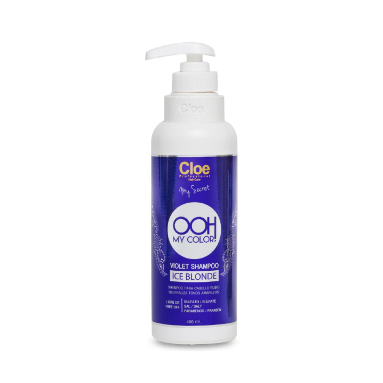 Shampoo Profesional Ice Blonde Cloe Violeta Para Cabellos Rubios image number 0.0