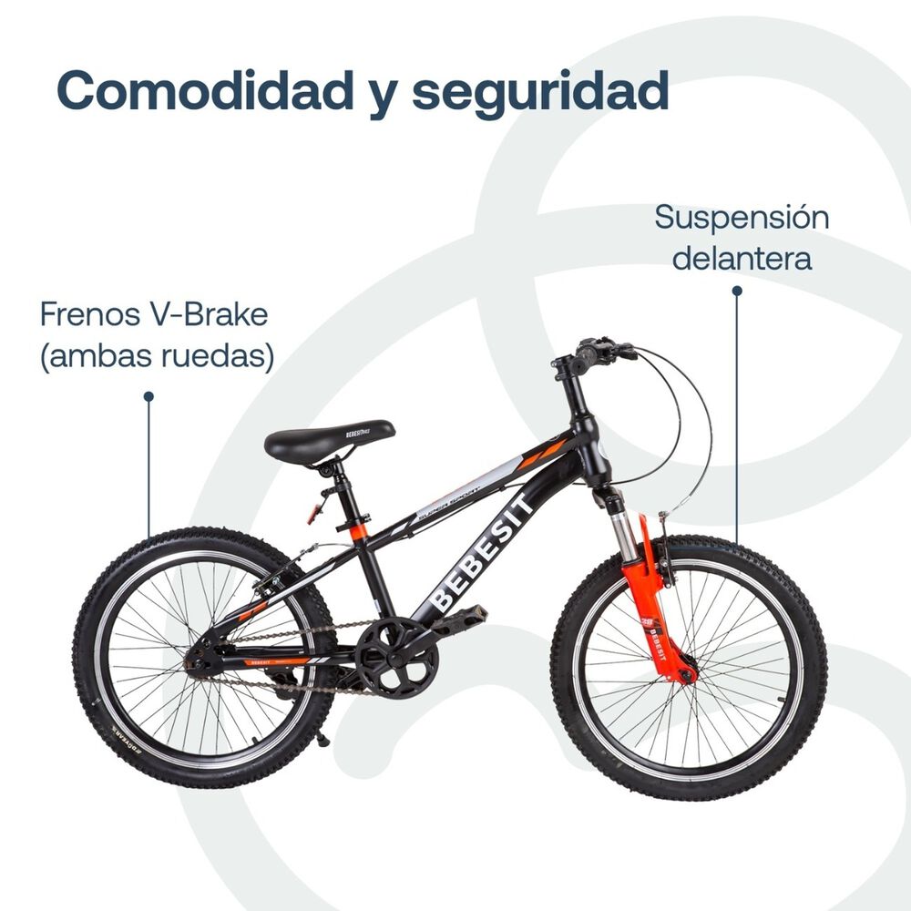 Bicicleta Infantil Kyson Aro 20 Roja Bebesit image number 4.0