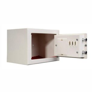 Caja Fuerte De Acero Con Teclado Digital Blanca