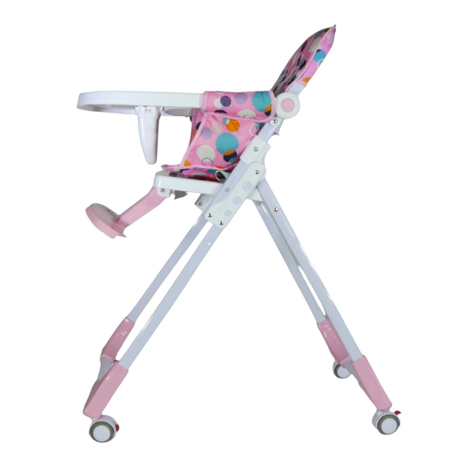 Silla De Comer Plegable Rosada image number 4.0