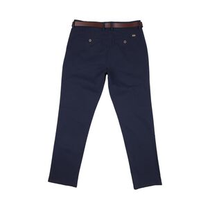 Pantalón Tiro Medio Slim Hombre Az Black