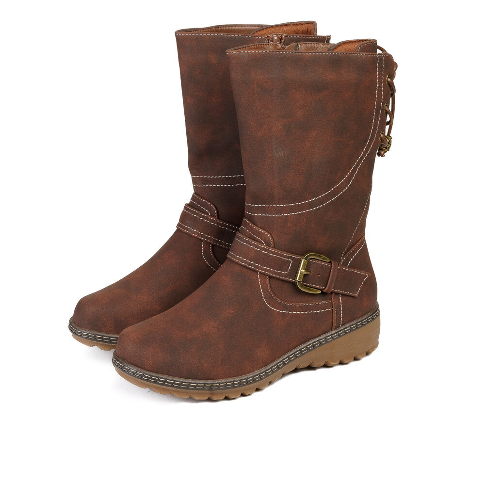 Bota Mujer Café Damara Thunder Blue image number 2.0