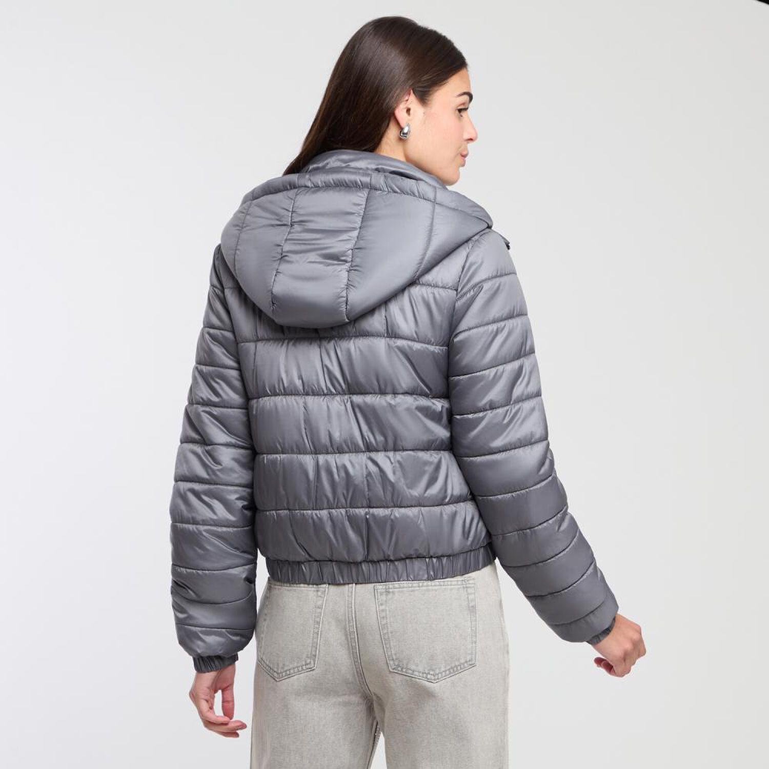 Parka Corta Regular Cuelo Alto Con Capucha Mujer Rolly Go image number 3.0
