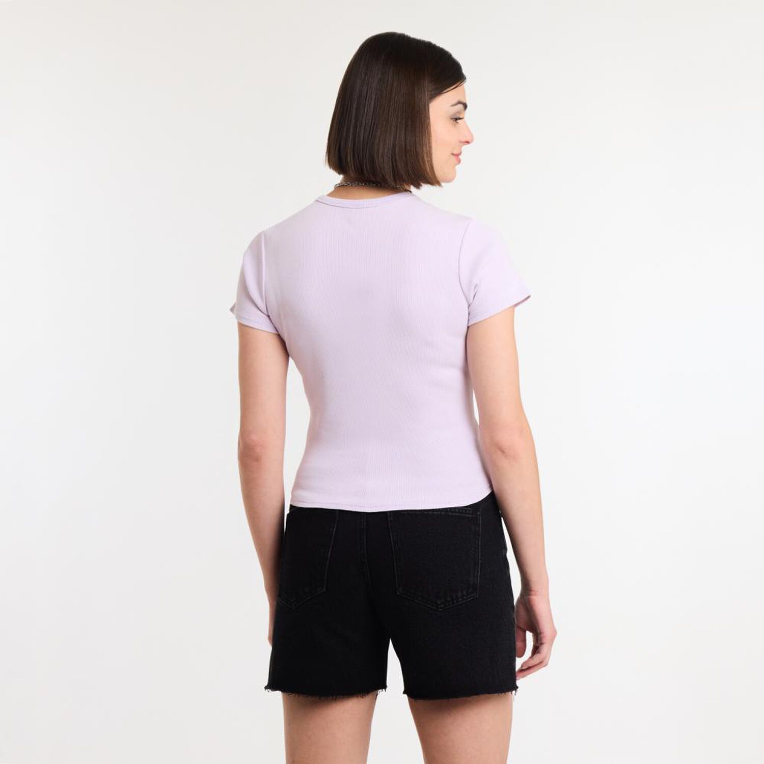 Polera Lavado Manga Corta Cuello Redondo Mujer Rolly Go image number 3.0