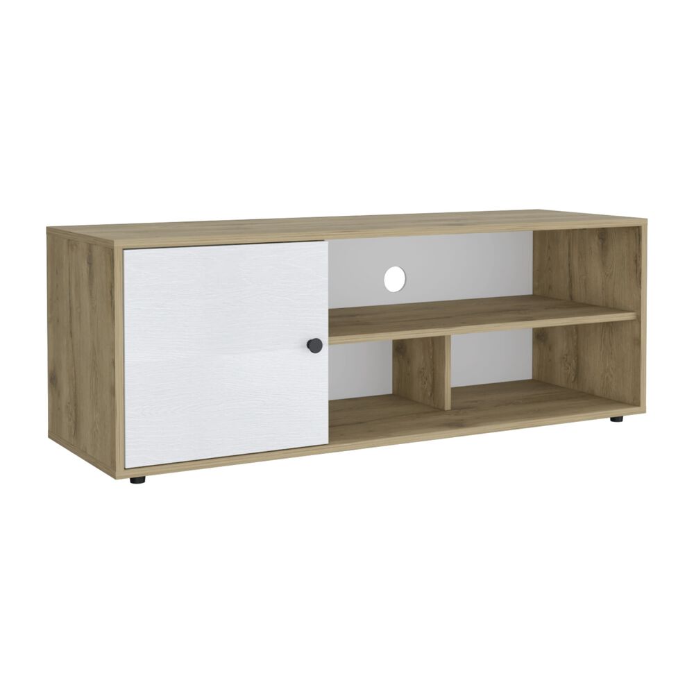 Rack Tv 55" Con 1 Puerta Fm-040c - Café Claro image number 0.0