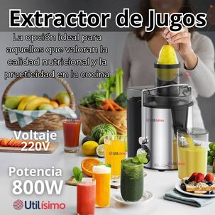 Extractor Exprimidor De Jugos El&eacute;ctrico 800w De Potencia Frutas Y Verduras