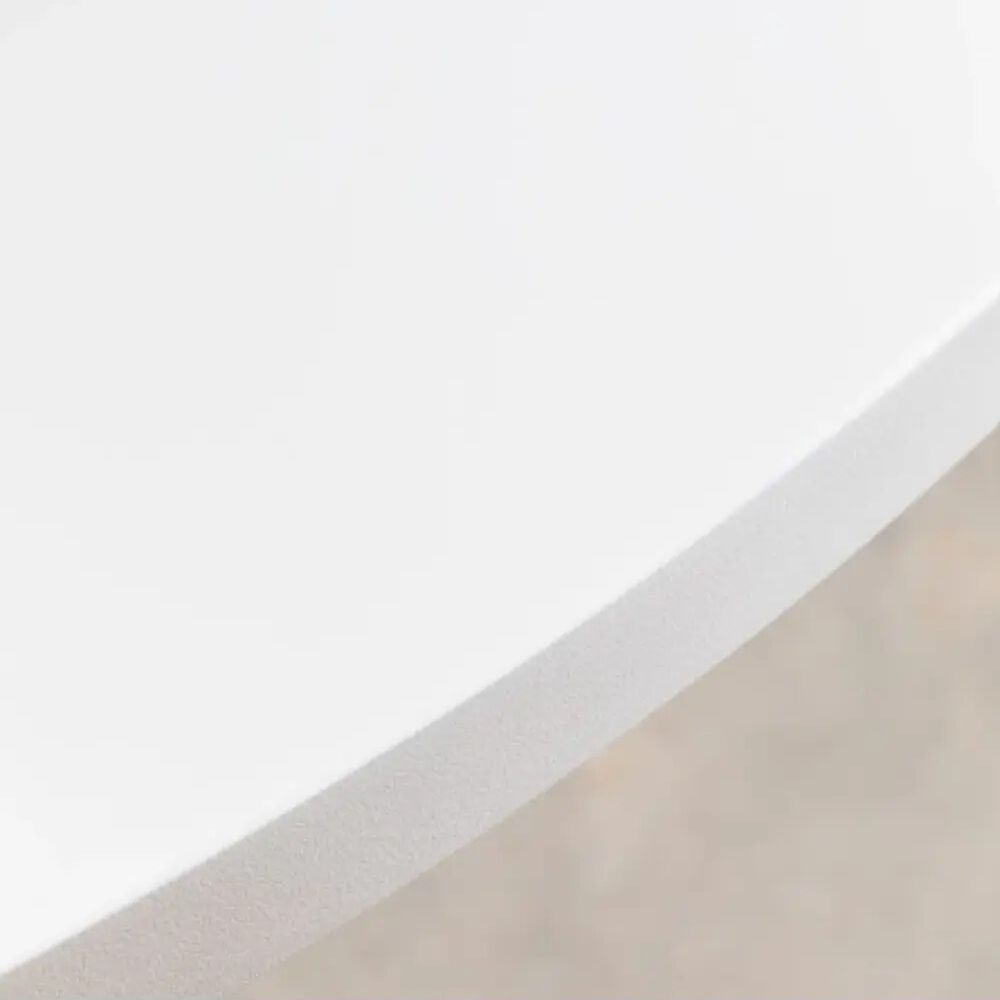 Juego De Comedor Warwick Melamina Blanca 120cm + 4 Sillas Mariposa Ecocuero Wood Blanco image number 4.0