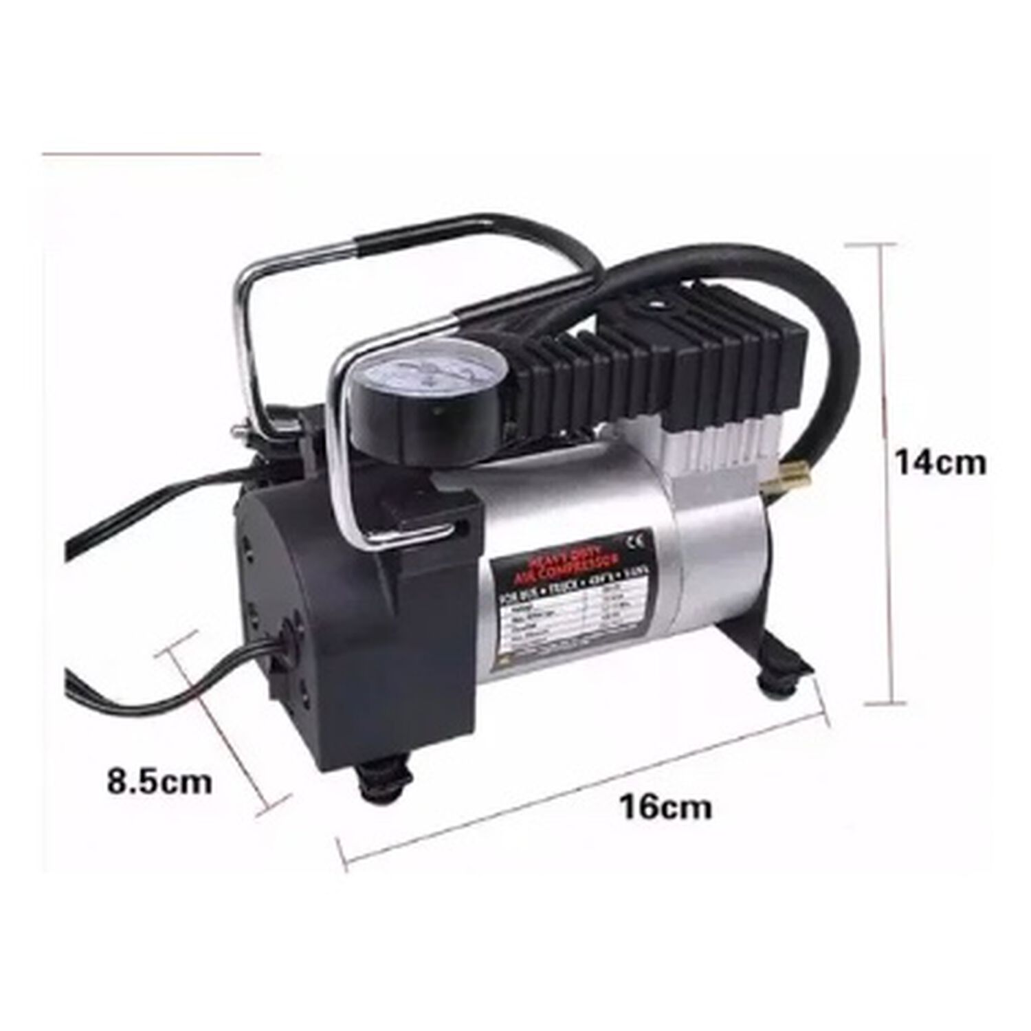 Compresor Aire Metalico Vehiculo 12v image number 5.0