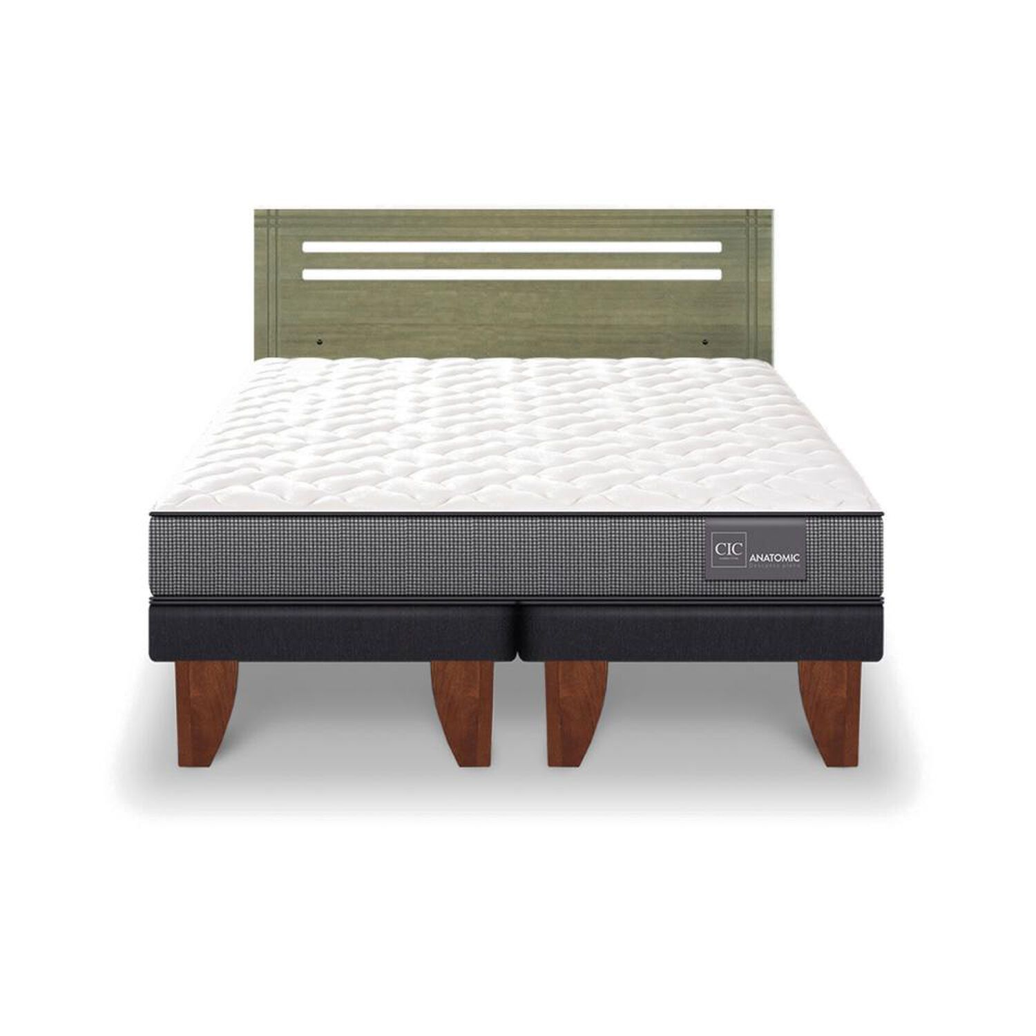 Cama Europea Cic Anatomic / 2 Plazas / Base Dividida + Respaldo image number 0.0