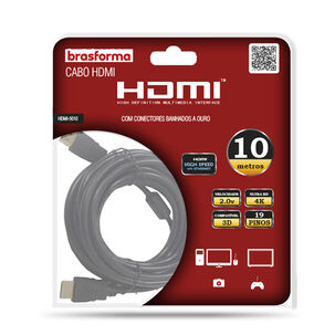 Cable Hdmi 10mts 2.0.v 4k - 3d Ready -arc - Hdmi5010 Brasforma