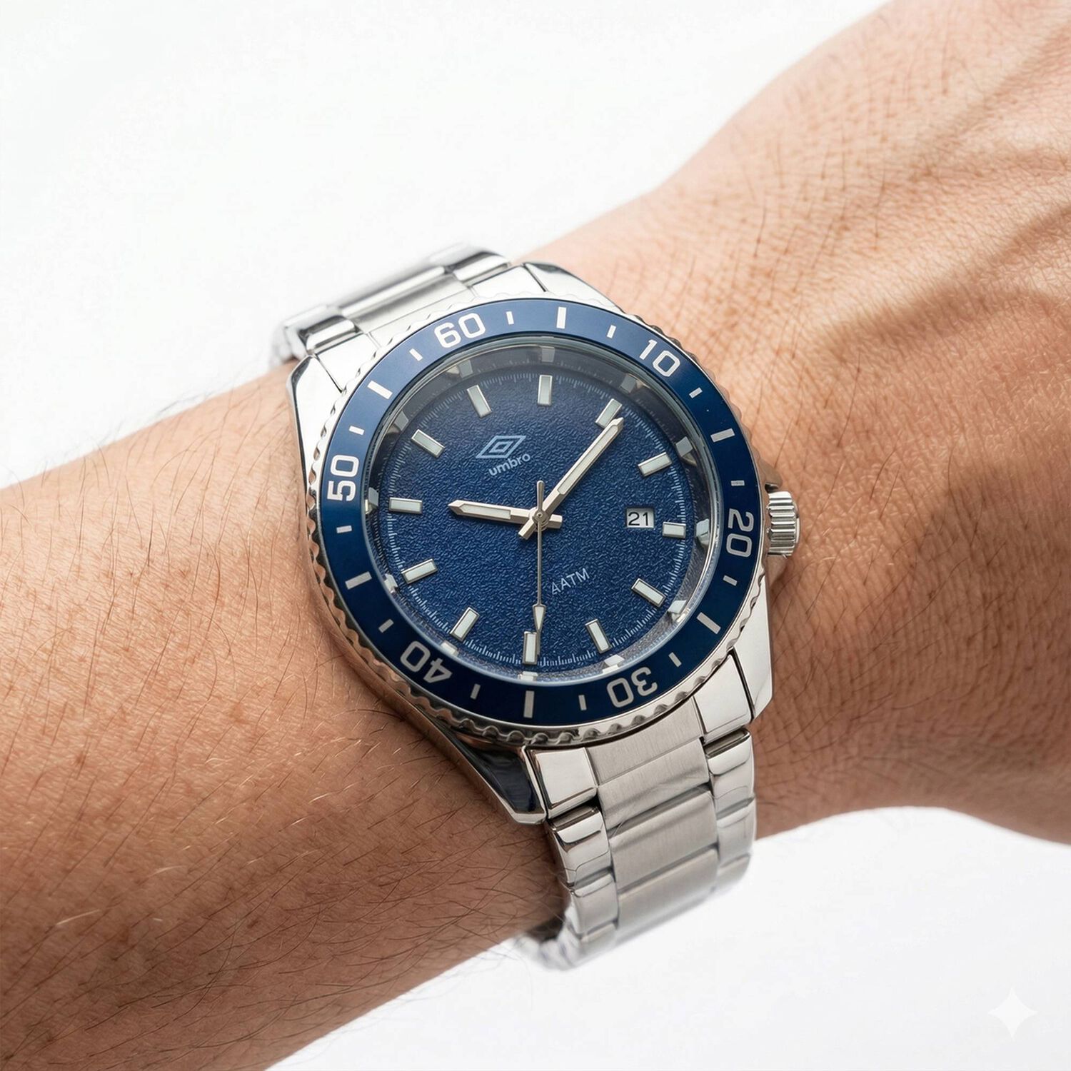 Reloj An&aacute;logo Hombre Umbro Plus Plateado Umbp-1500-141 image number 3.0