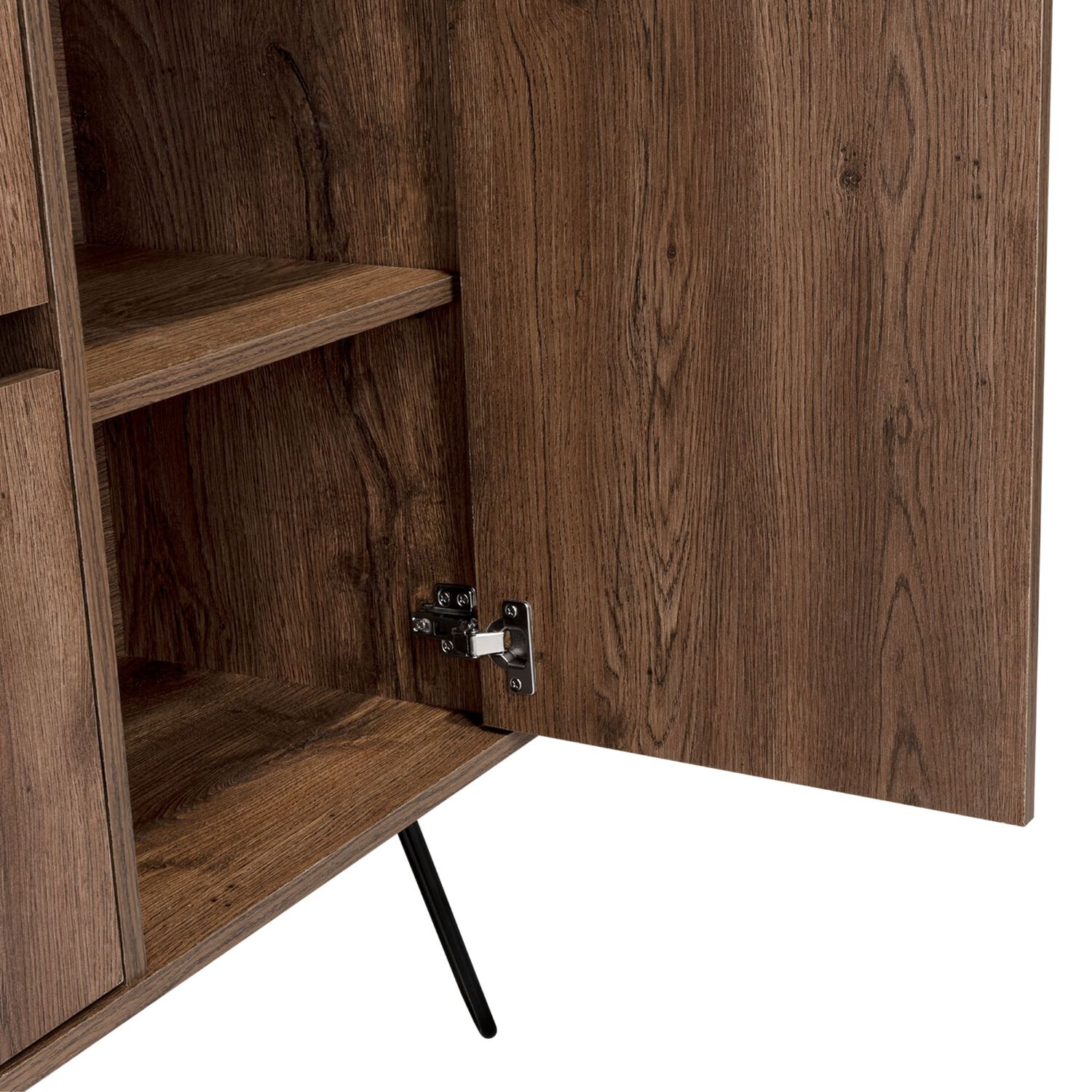 Arrimo 2 Puertas Y 1 Cajon Fm-001s - Caf&eacute; Oscuro image number 6.0