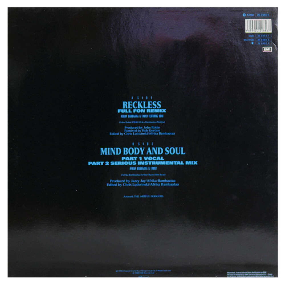 Afrika Bambaataa - Reckless (full Fon Remix) | 12" Maxi Single Usado image number 1.0