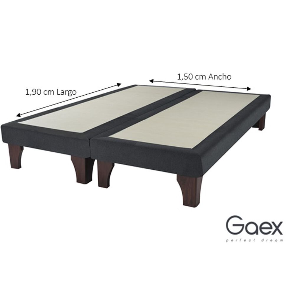 Cama Europea 2 Plazas 190 Respaldo Berna Bajo image number 2.0