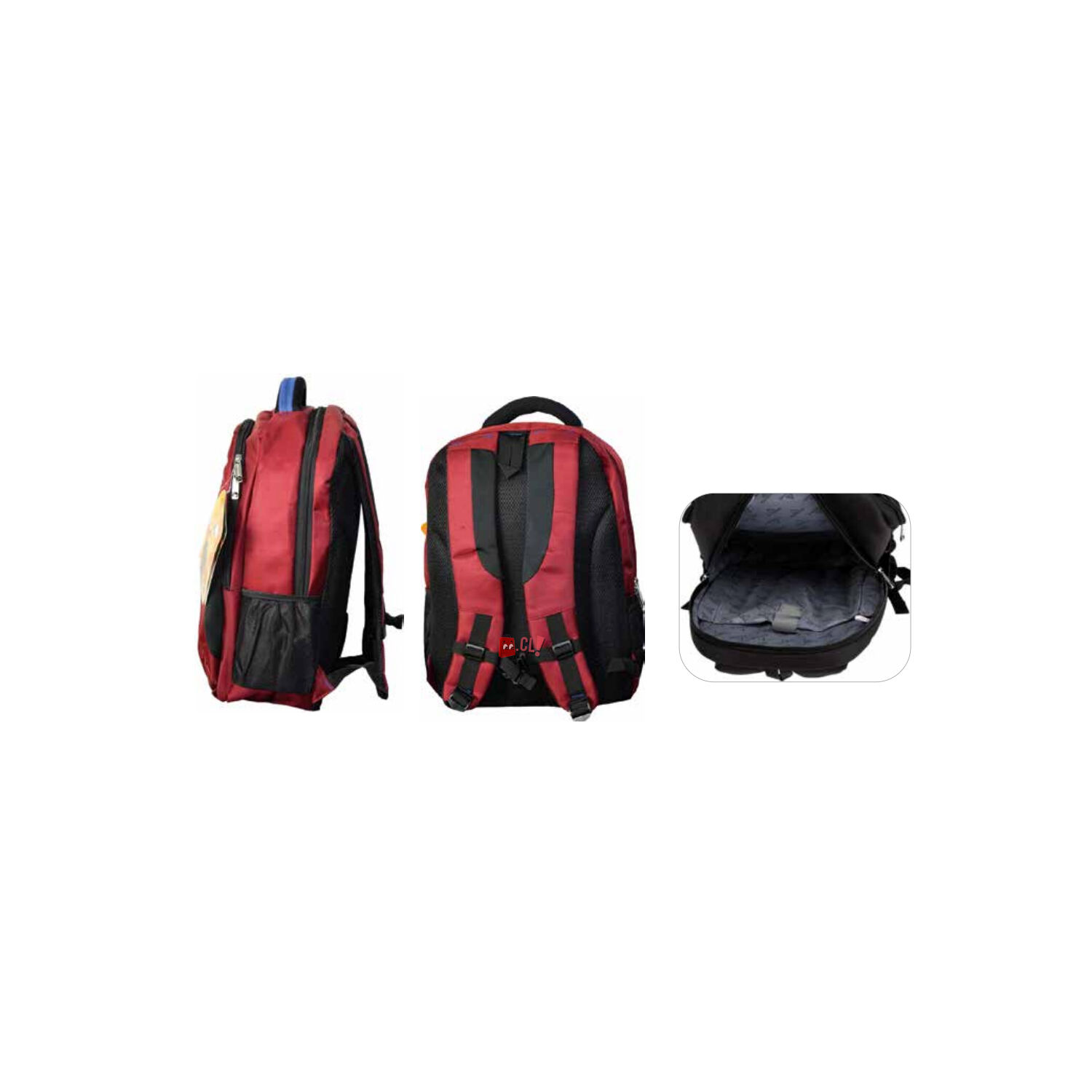 Mochila Impermeable Para Notebook Color Rojo - Ps image number 2.0