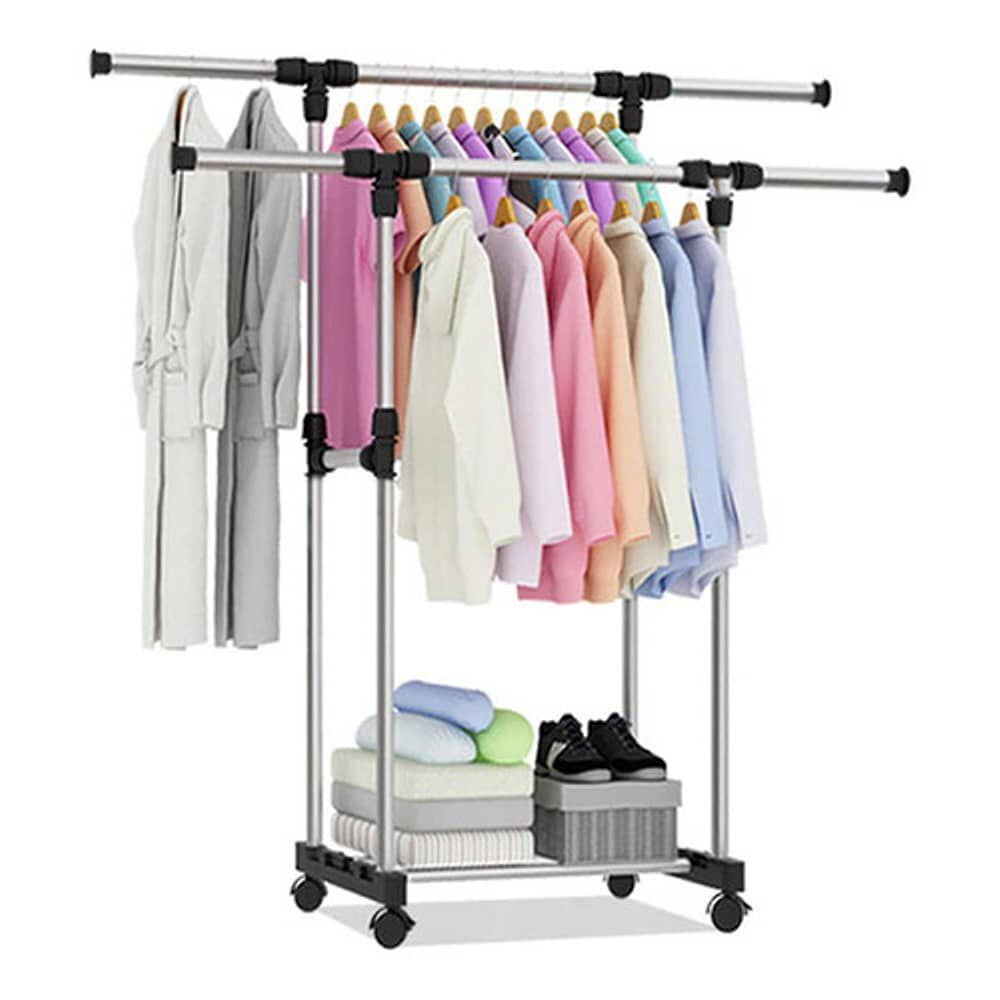 Perchero Colgador De Ropa Doble Met&aacute;lico image number 0.0