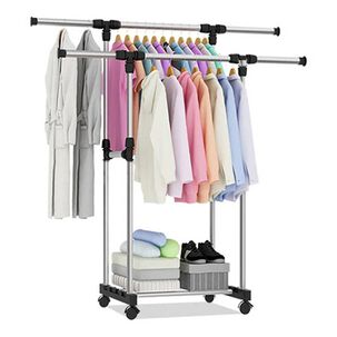 Perchero Colgador De Ropa Doble Met&aacute;lico