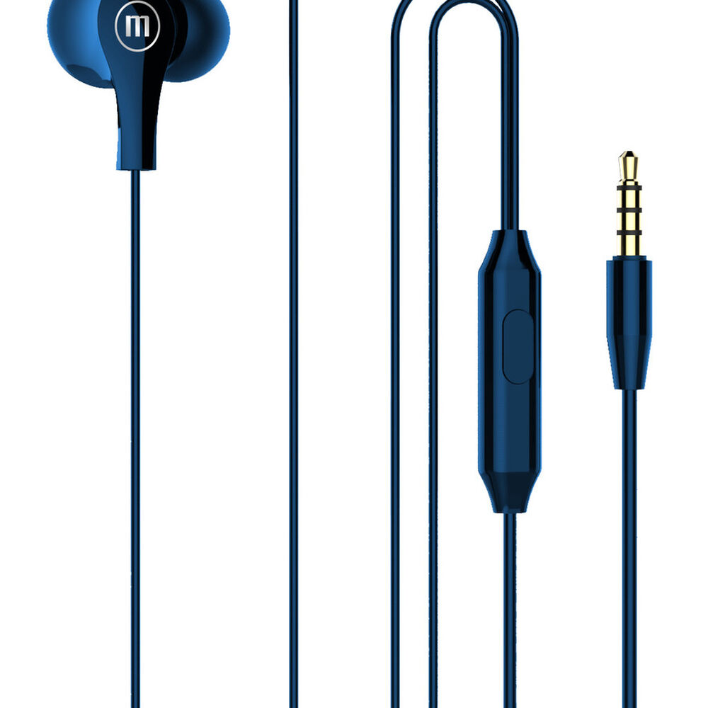 Audífonos Maxell In Ear Estéreo Con Microfono Azul image number 0.0