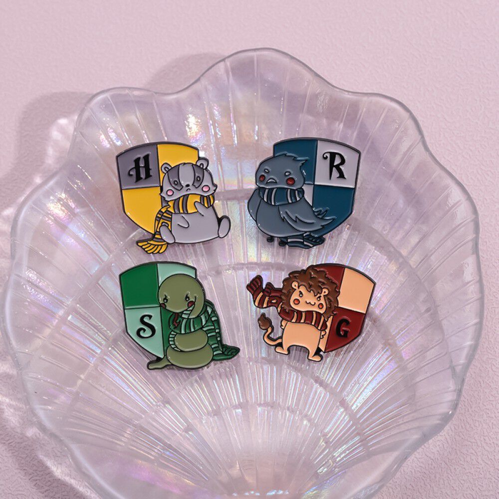 Set De Pines Harry Potter Insignia Animalitos Kawaii image number 3.0