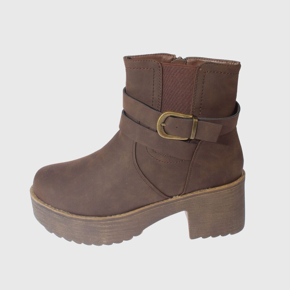 Bot&iacute;n Piel Caf&eacute; Hualun Art. 5f3813brown image number 1.0